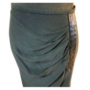 NWT ELLEN TRACY BLACK SKIRT, BEADED